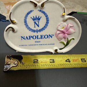 Napoleon Italy Authentic Capodimonte Porcelain Flowers Advertising Counter Displ
